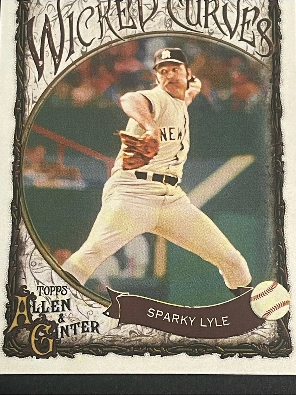2025 Topps Allen & Ginter #WC-32 Sparky Lyle New York Yankees Wicked Curves Card